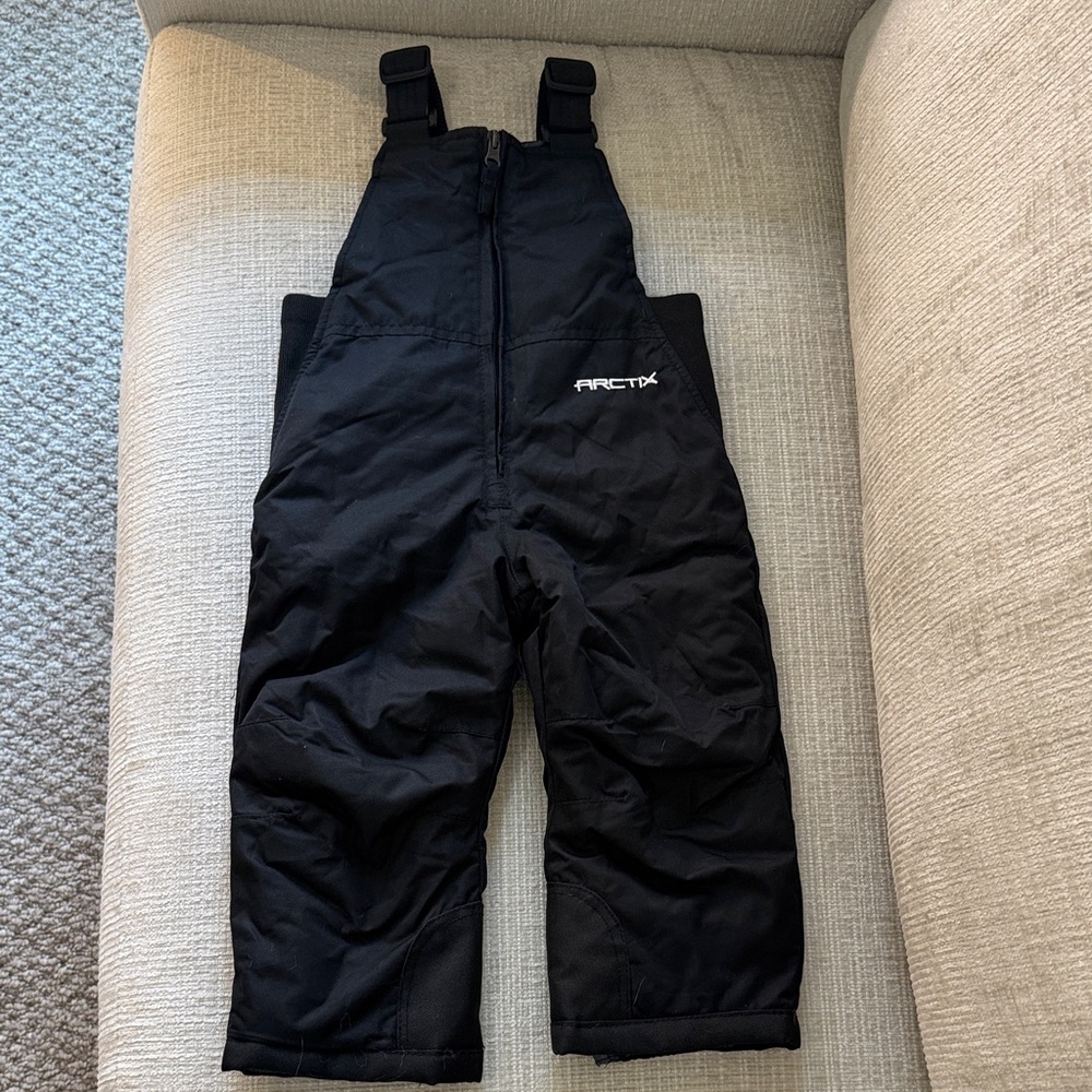 Arctix Kids Black Insulated Overalls